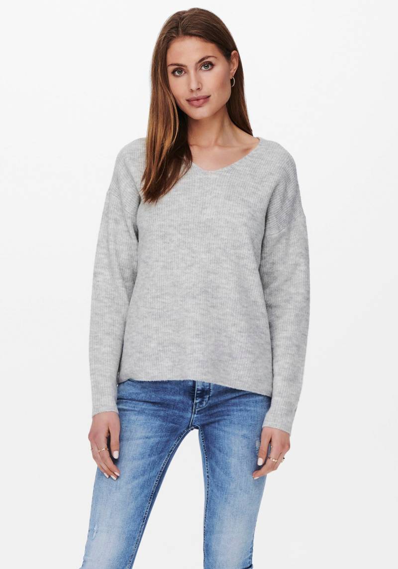 ONLY Strickpullover »ONLCAMILLA V-NECK L/S PULLOVER KNT NOOS« von ONLY