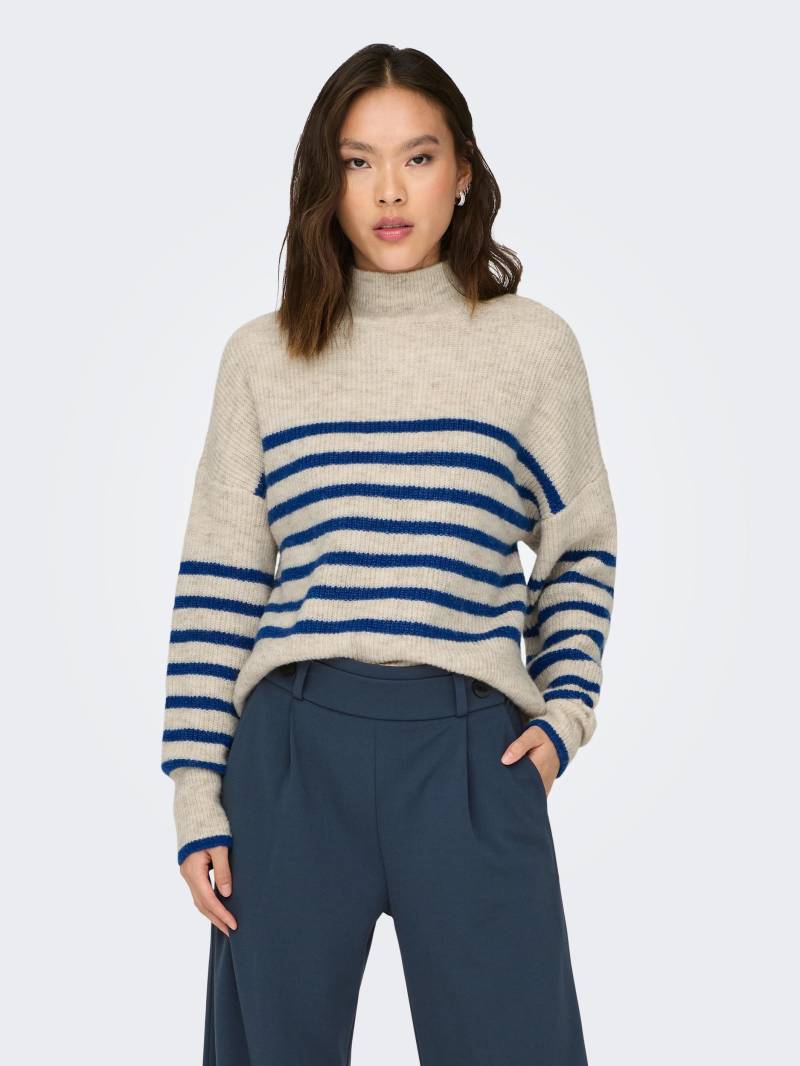 ONLY Strickpullover »ONLFRIDI LIFE LS STRIPE HIGH NECK KNT« von ONLY