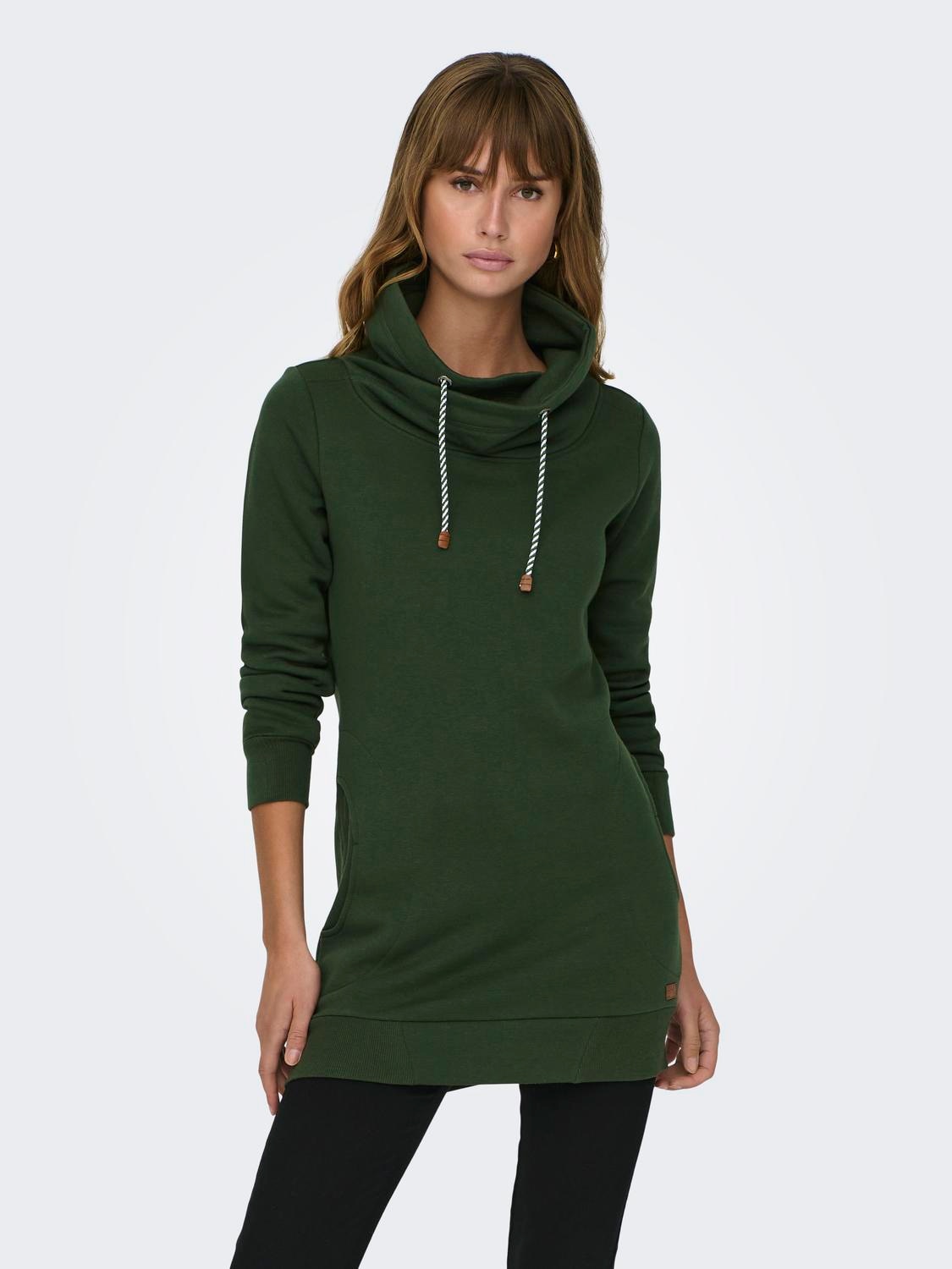 ONLY Sweatshirt »ONLBETTE L/S LONG HIGH NECK SWT« von ONLY