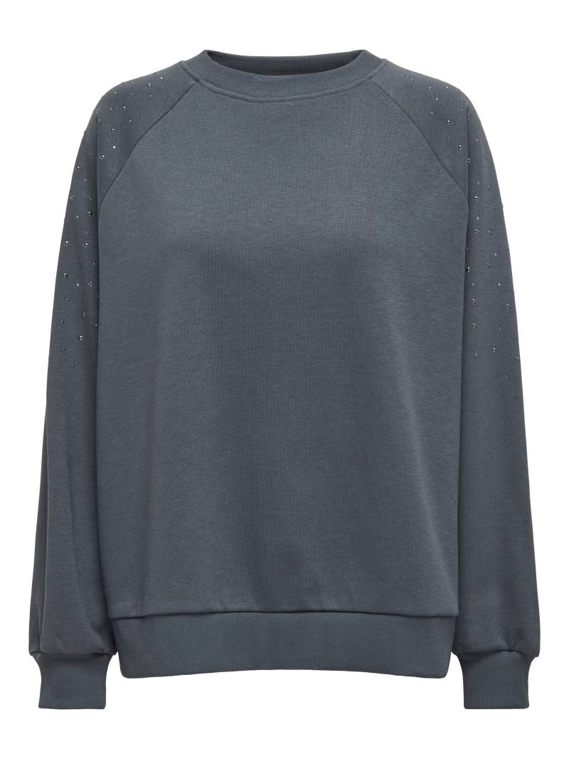 ONLY Sweatshirt »ONLKIARA L/S O-NECK OVERSIZE STUDS SWT« von ONLY