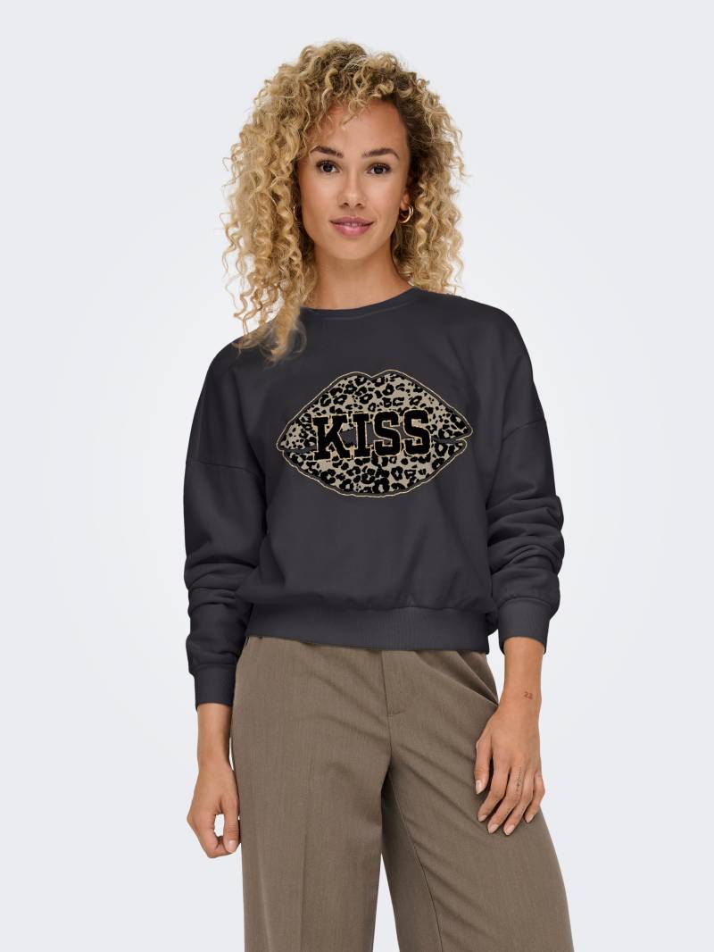 ONLY Sweatshirt »ONLLAUREN L/S LEO O-NECK CC SWT« von ONLY