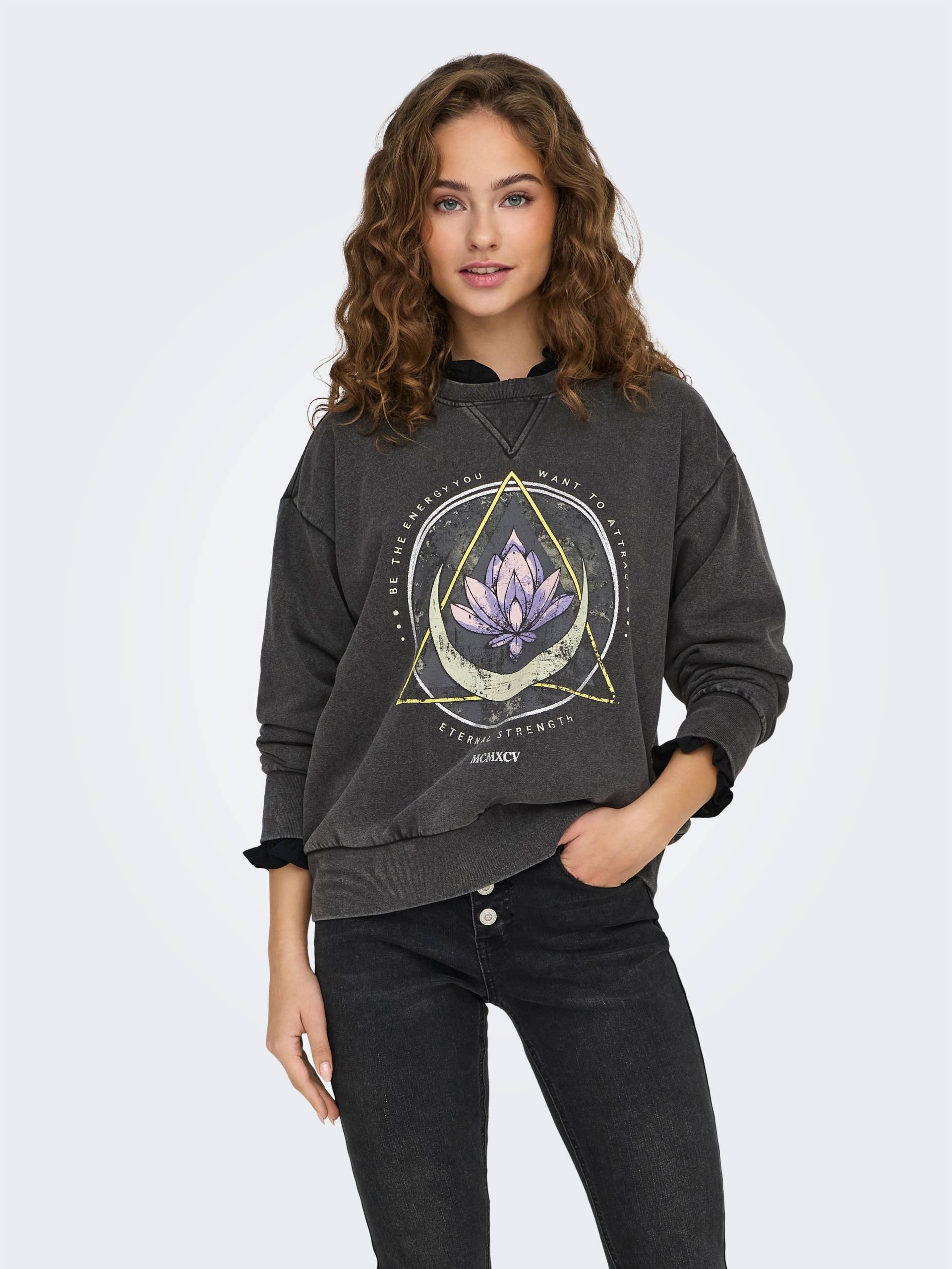 ONLY Sweatshirt »ONLLUCINDA L/S O-NECK SWT« von ONLY