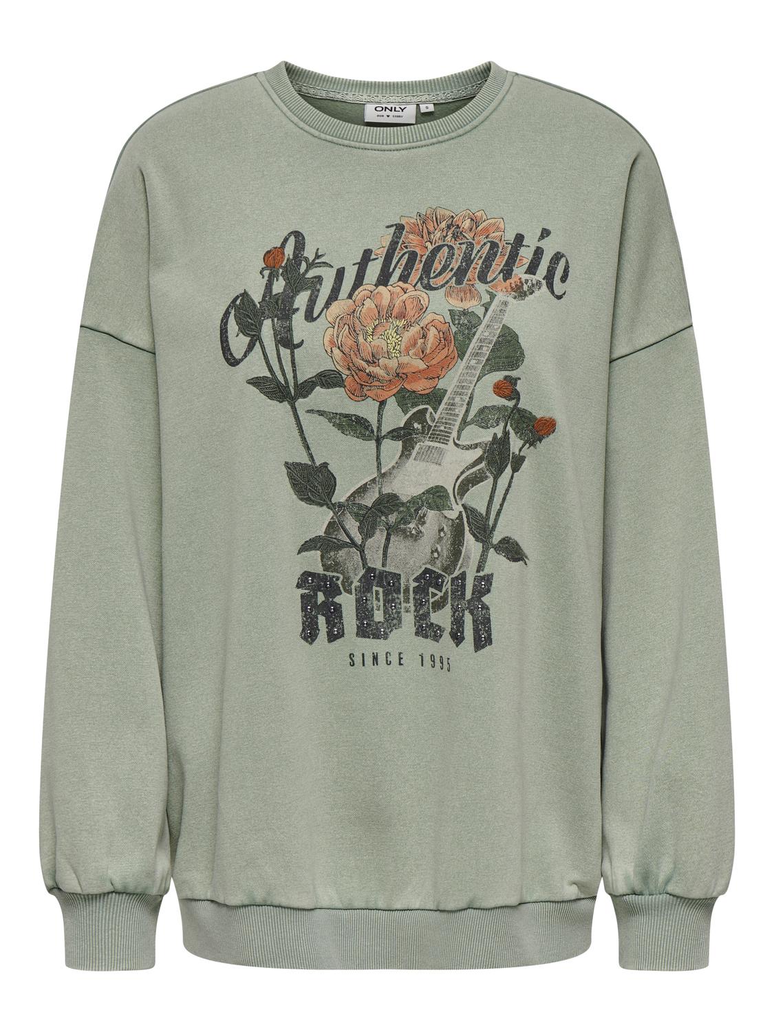 ONLY Sweatshirt »ONLLUCINDA L/S OVERSIZE WILD O-NECK SWT« von ONLY