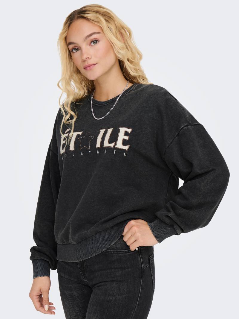 ONLY Sweatshirt »ONLPENELOPE L/S BEADS O-NECK SWT« von ONLY