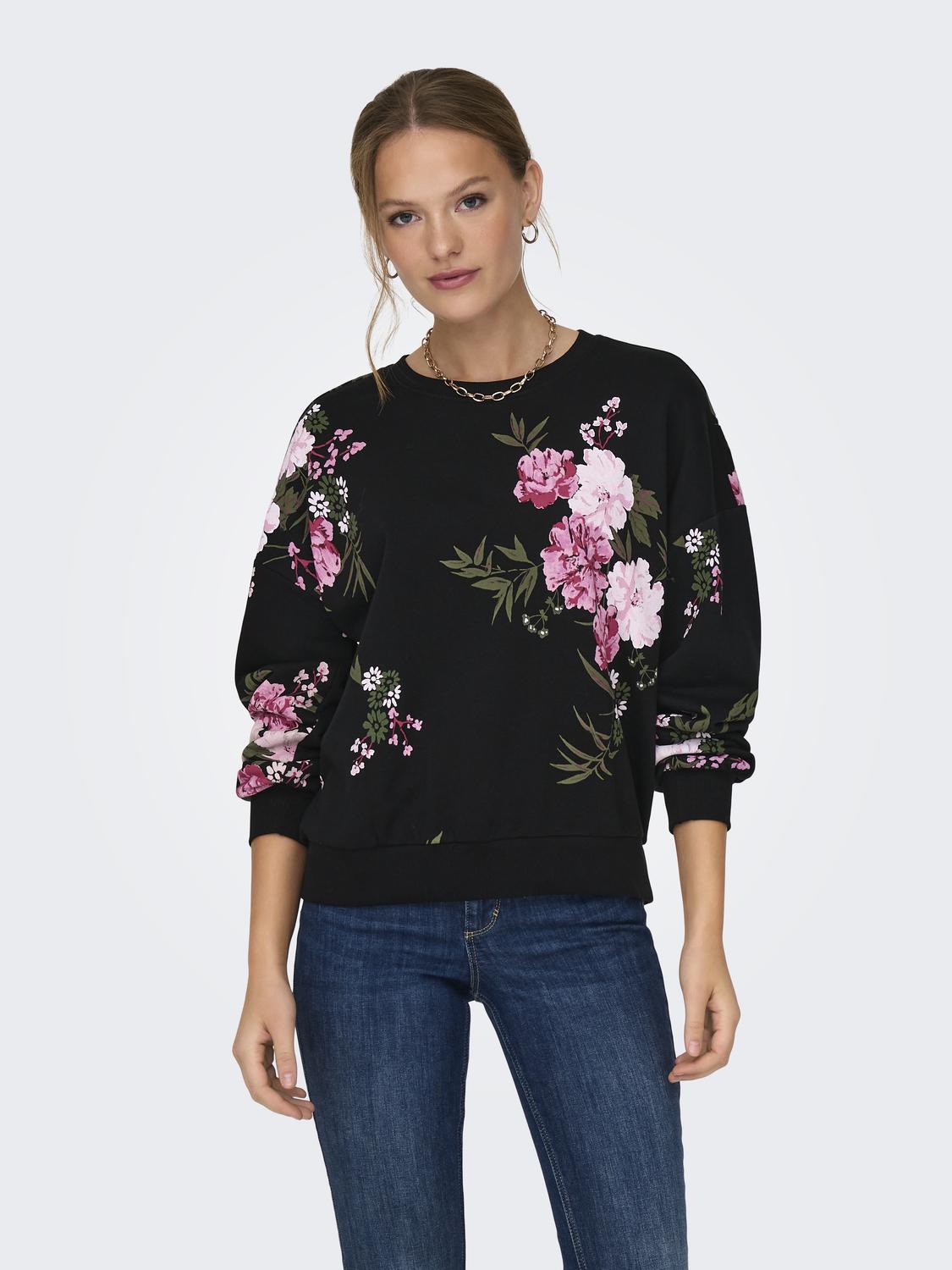 ONLY Sweatshirt »ONLWANTED L/S AOP FLOWERS SWEAT CS JRS« von ONLY