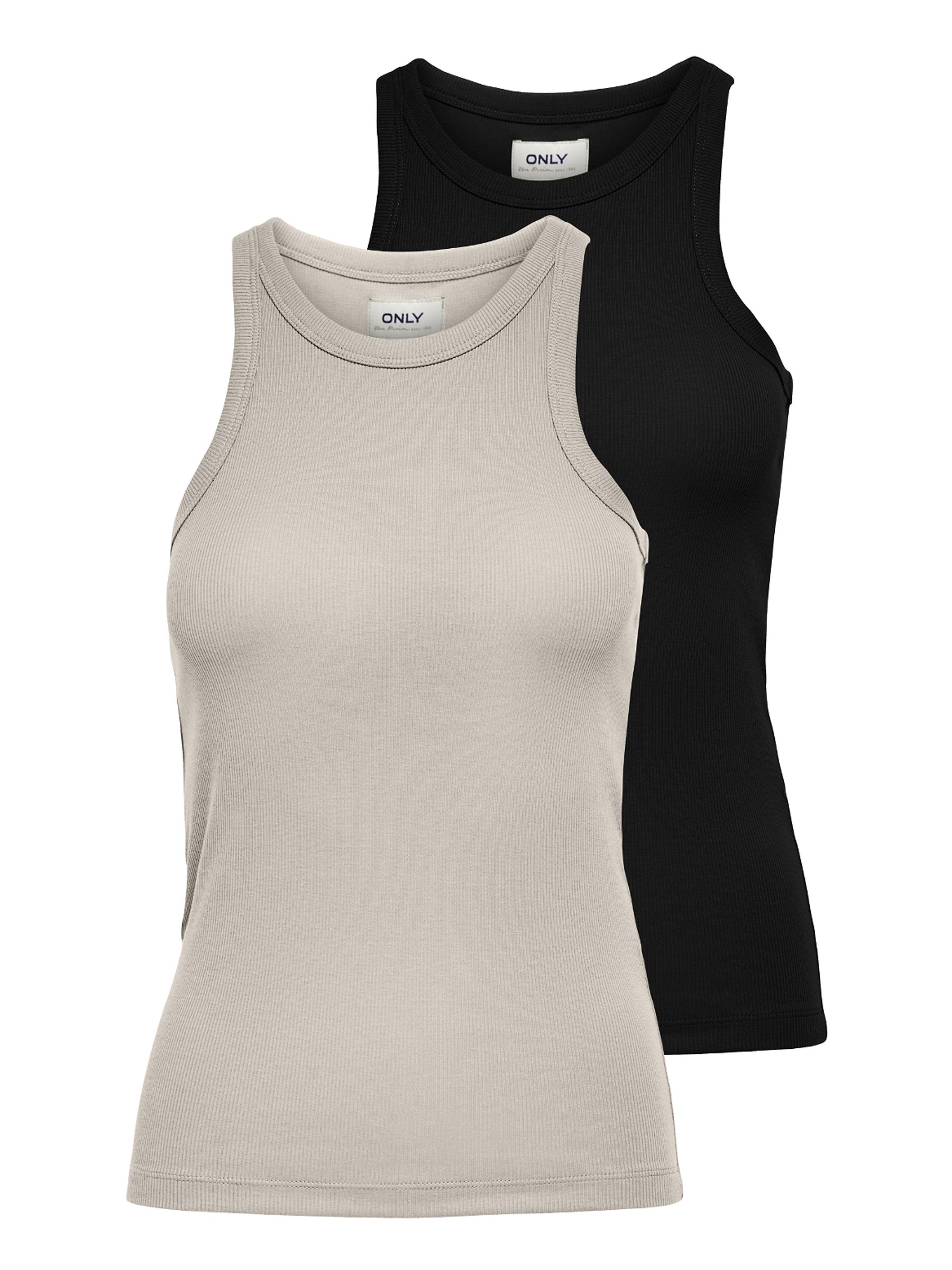 ONLY Tanktop »ONLLINDSAY TANK TOP 2 PACK«, (2er-Pack) von ONLY