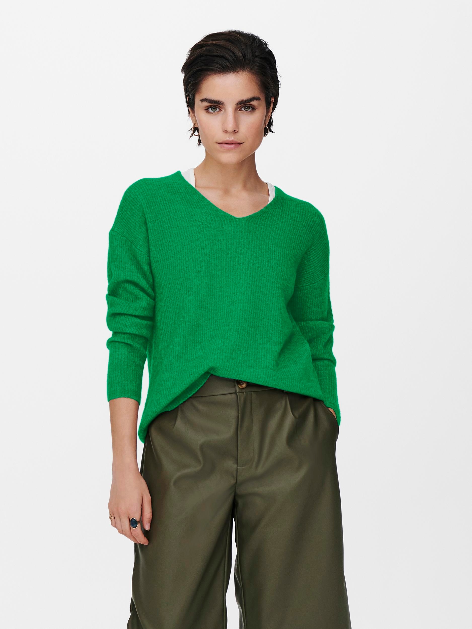 ONLY V-Ausschnitt-Pullover »ONLCAMILLA V-NECK L/S PULLOVER KNT NOOS« ONLY V-Ausschnitt-Pullover »ONLCAMILLA V-NECK L/S PULLOVER KNT NOOS« von ONLY