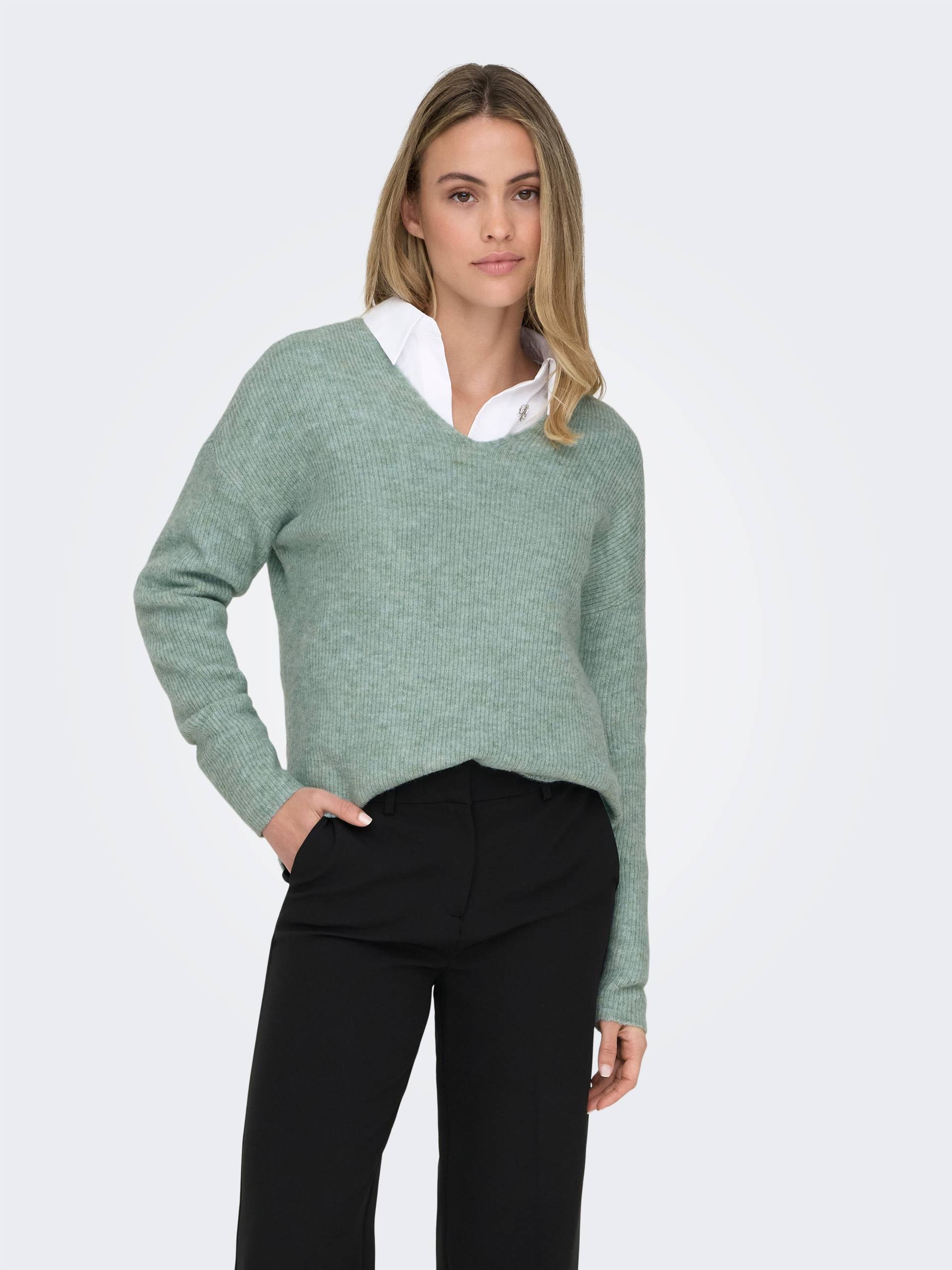 ONLY V-Ausschnitt-Pullover »ONLCAMILLA V-NECK L/S PULLOVER KNT NOOS« von ONLY