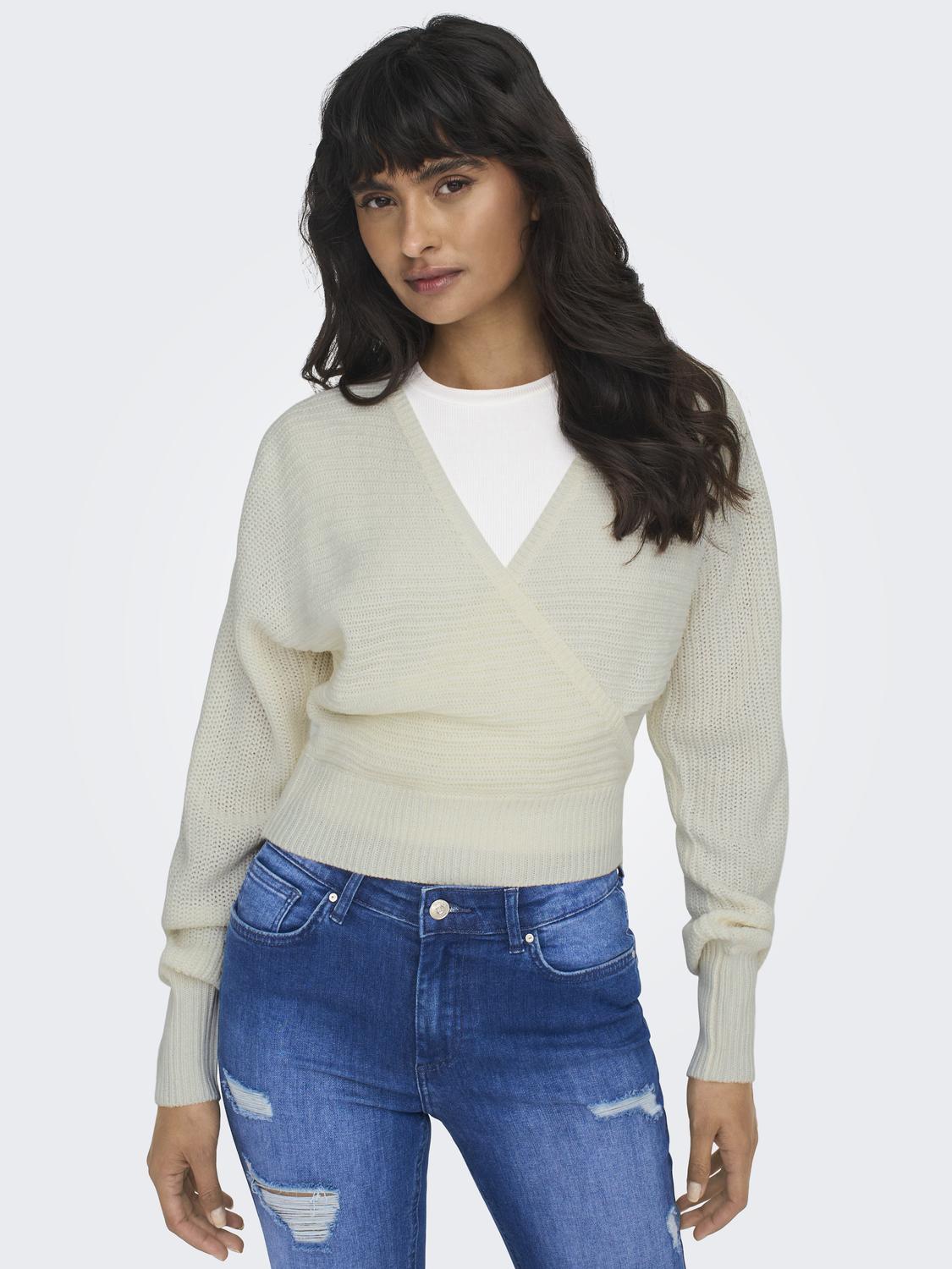ONLY V-Ausschnitt-Pullover »ONLELINA LS V-NECK PULLOVER EX KNT« ONLY V-Ausschnitt-Pullover »ONLELINA LS V-NECK PULLOVER EX KNT« von ONLY