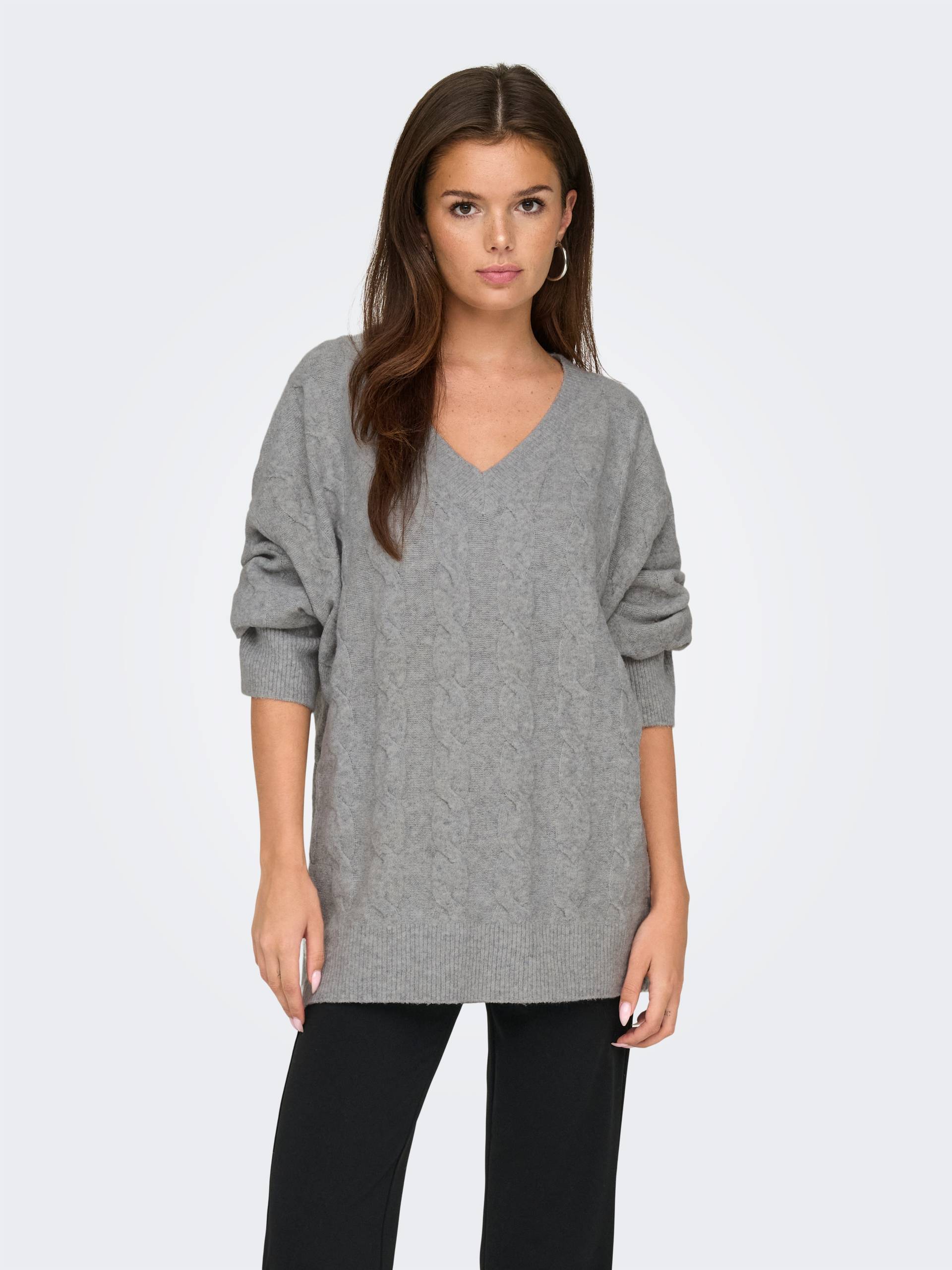 ONLY V-Ausschnitt-Pullover »ONLJEANETT LIFE L/S CABLE V-NECK CC KNT«, mit Zopfmuster ONLY V-Ausschnitt-Pullover »ONLJEANETT LIFE L/S CABLE V-NECK CC KNT«, mit Zopfmuster von ONLY