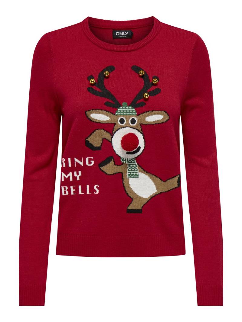 ONLY Weihnachtspullover »ONLXMAS LS O-NECK MIX DETAIL BOX KNT« von ONLY