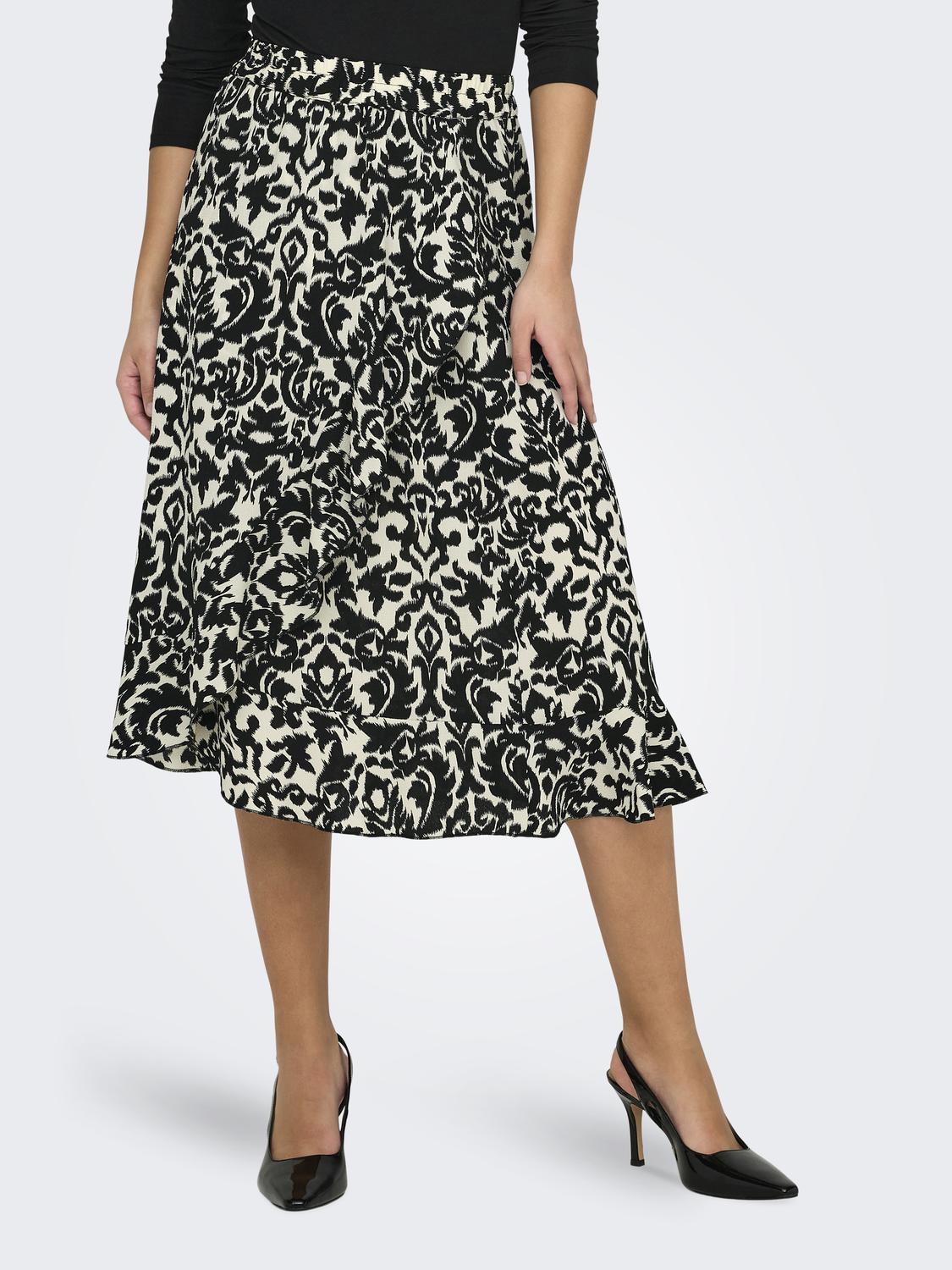 ONLY Wickelrock »ONLCARLY FLOUNCE LONG SKIRT« von ONLY