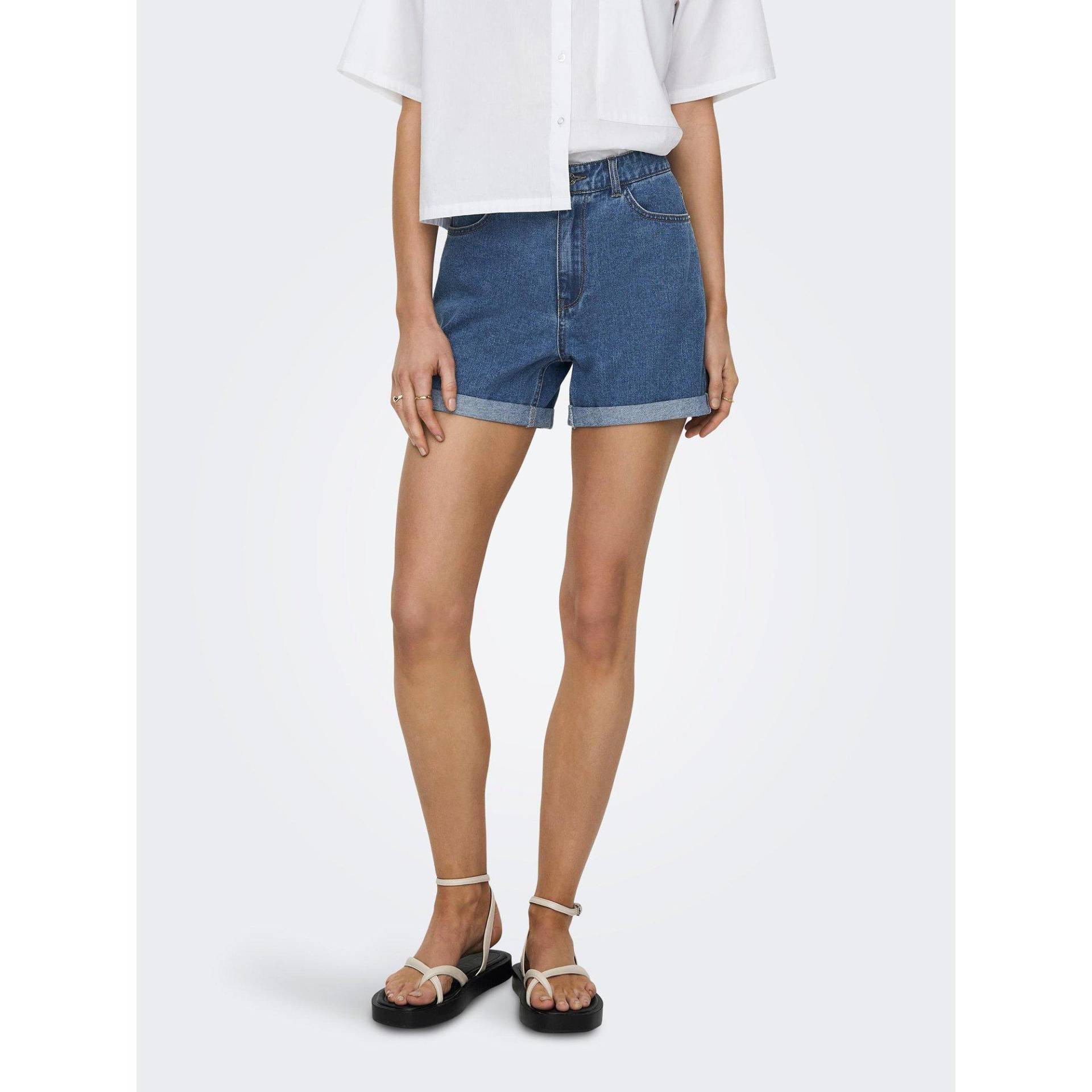 Only - Shorts, für Damen, Blau Denim, Größe L von Only