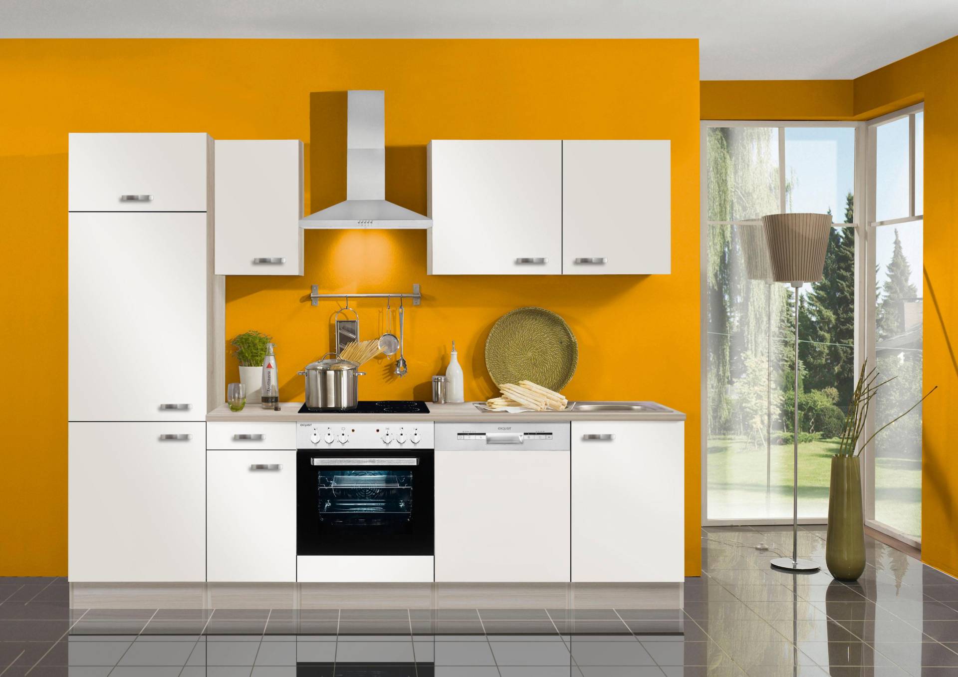 OPTIFIT Küchenzeile »Faro«, Breite 270 cm, wahlweise mit E-Geräten, mit Arbeitsplatte OPTIFIT Küchenzeile »Faro«, Breite 270 cm, wahlweise mit E-Geräten, mit Arbeitsplatte von OPTIFIT