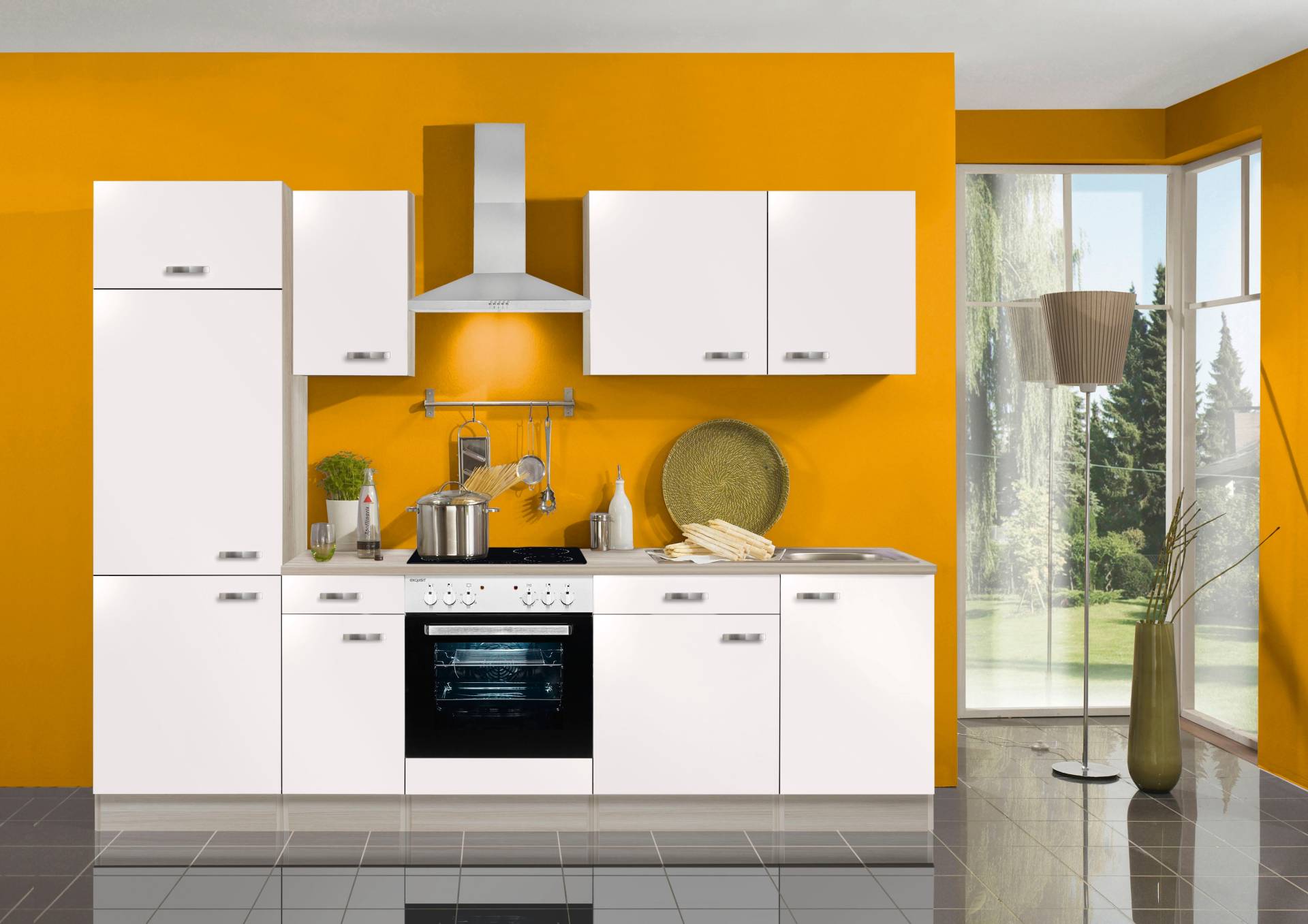 OPTIFIT Küchenzeile »Faro«, Breite 270 cm, wahlweise mit E-Geräten, mit Arbeitsplatte OPTIFIT Küchenzeile »Faro«, Breite 270 cm, wahlweise mit E-Geräten, mit Arbeitsplatte von OPTIFIT