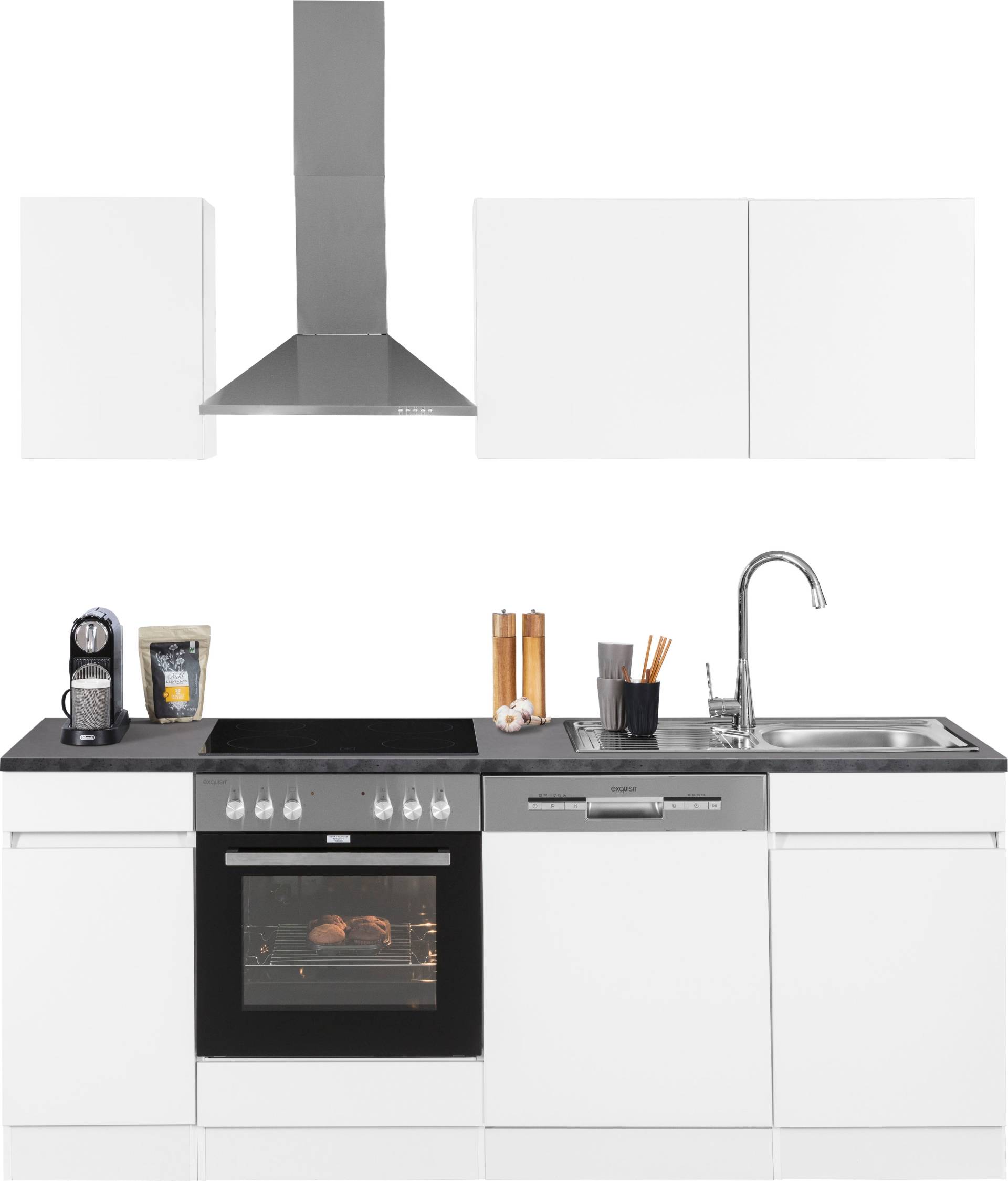 OPTIFIT Küchenzeile »Roth«, Breite 210 cm, wahlweise mit E-Geräten, Push-to-Open-Funktion OPTIFIT Küchenzeile »Roth«, Breite 210 cm, wahlweise mit E-Geräten, Push-to-Open-Funktion von OPTIFIT
