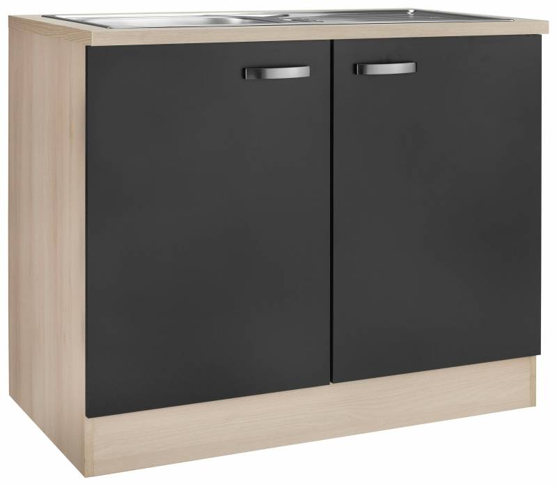 OPTIFIT Spülenschrank »Faro«, mit Metallgriffen, Breite 100 cm von OPTIFIT