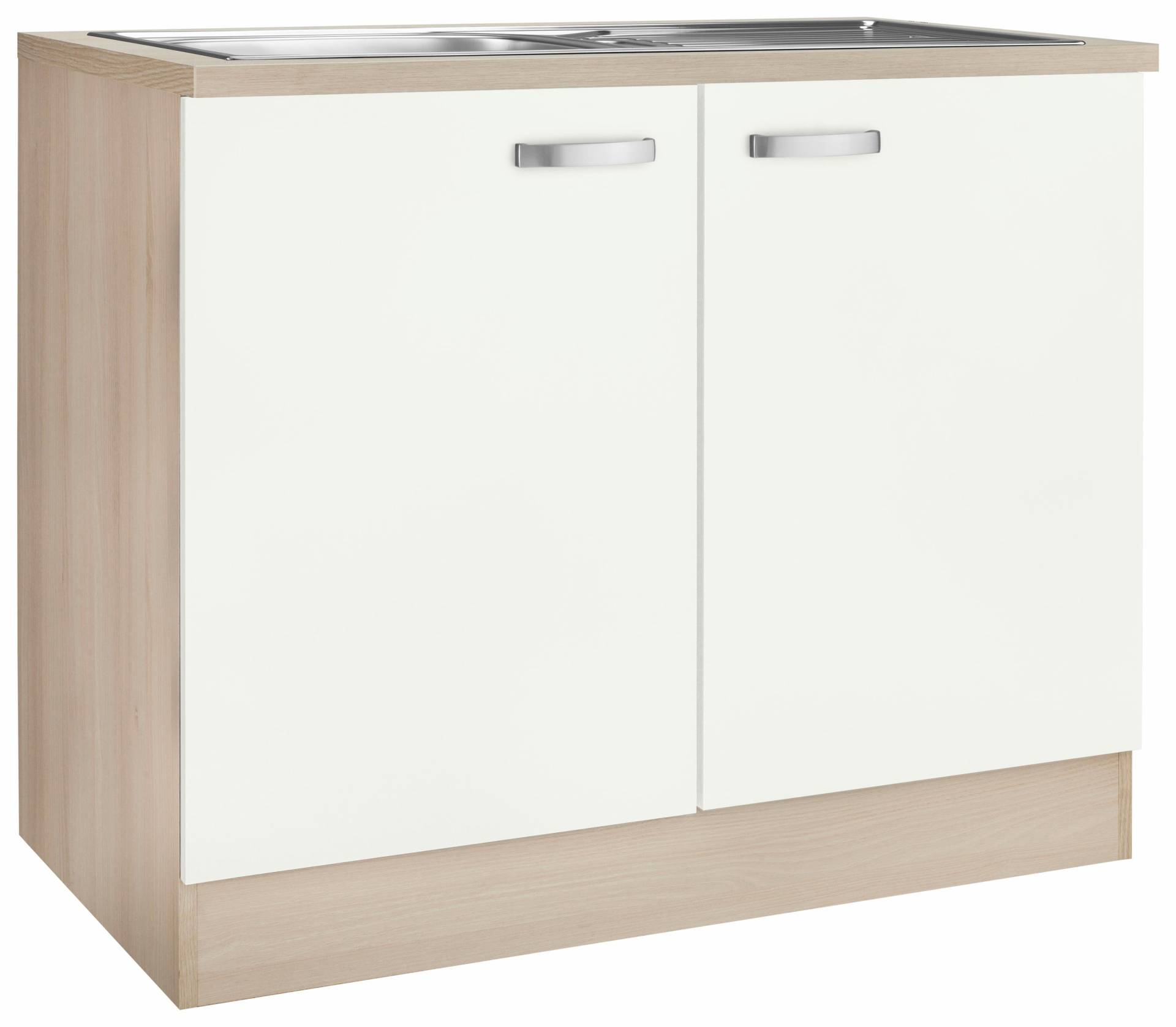 OPTIFIT Spülenschrank »Faro«, mit Metallgriffen, Breite 100 cm von OPTIFIT