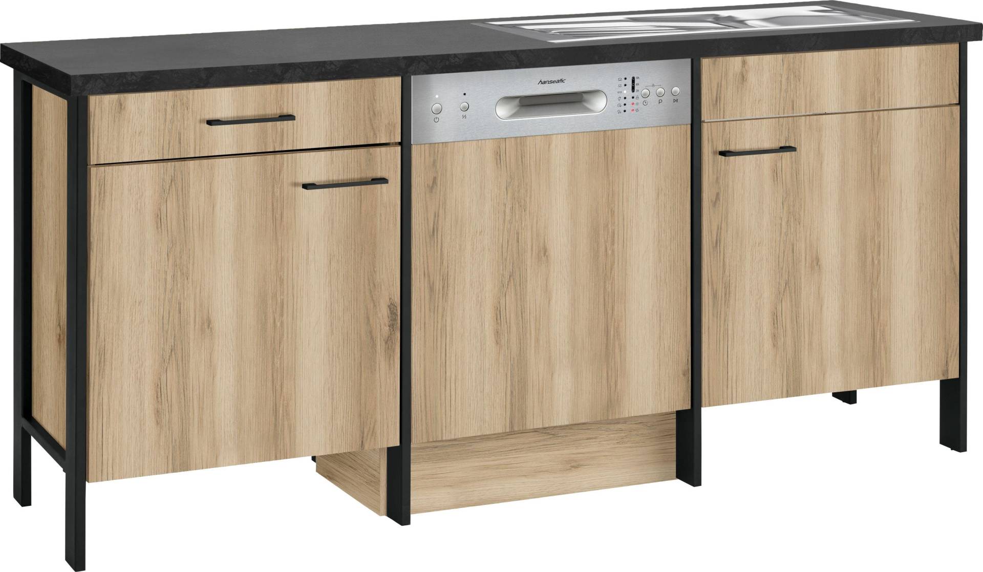 OPTIFIT Spülenschrank »Tokio«, 192 cm breit, mit Stahlgestell, mit Vollauszug von OPTIFIT