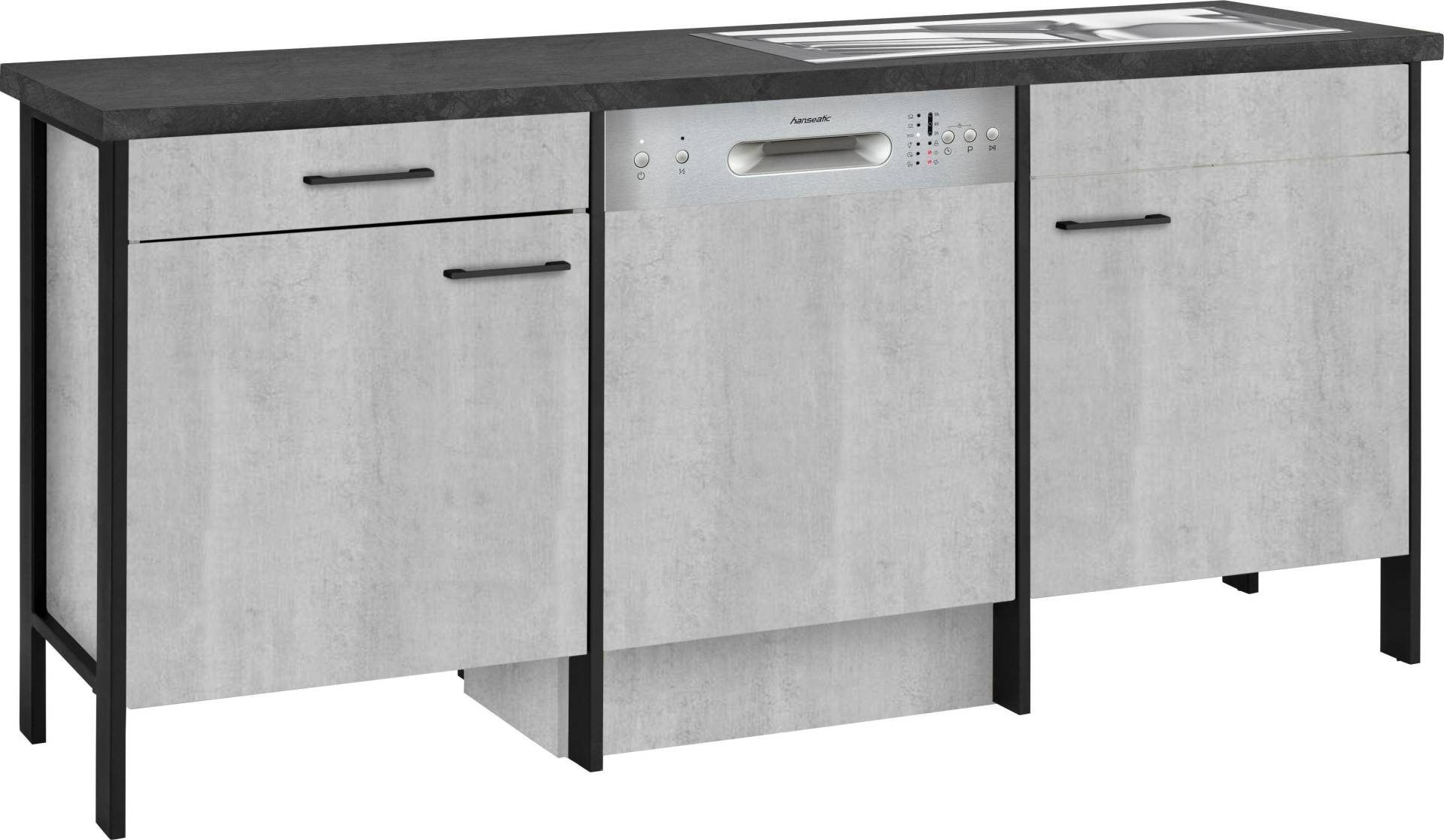 OPTIFIT Spülenschrank »Tokio«, 192 cm breit, mit Stahlgestell, mit Vollauszug von OPTIFIT