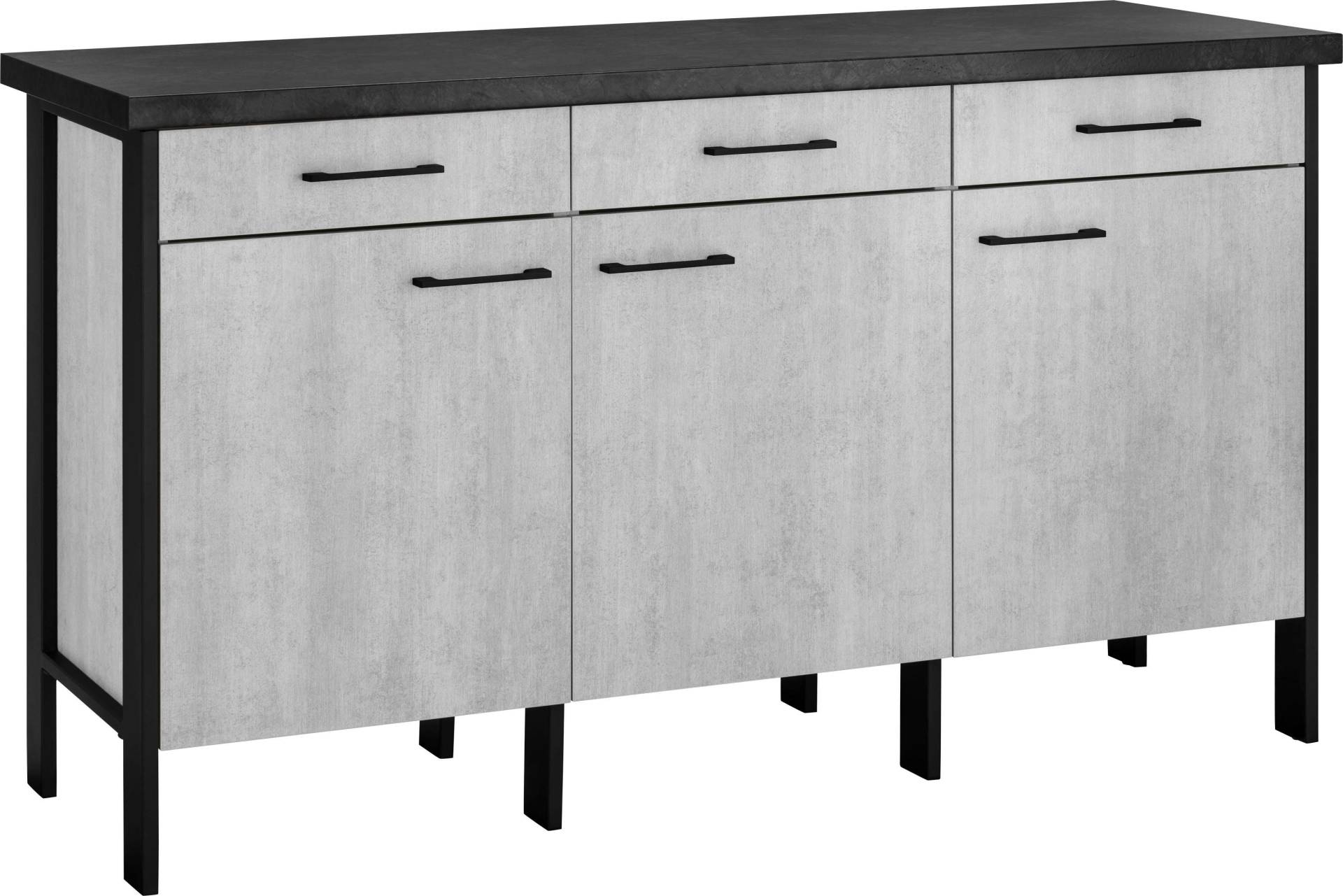 OPTIFIT Unterschrank »Tokio«, 158 cm breit, mit Stahlgestell, mit Vollauszug, Sideboard mit Stauraum von OPTIFIT