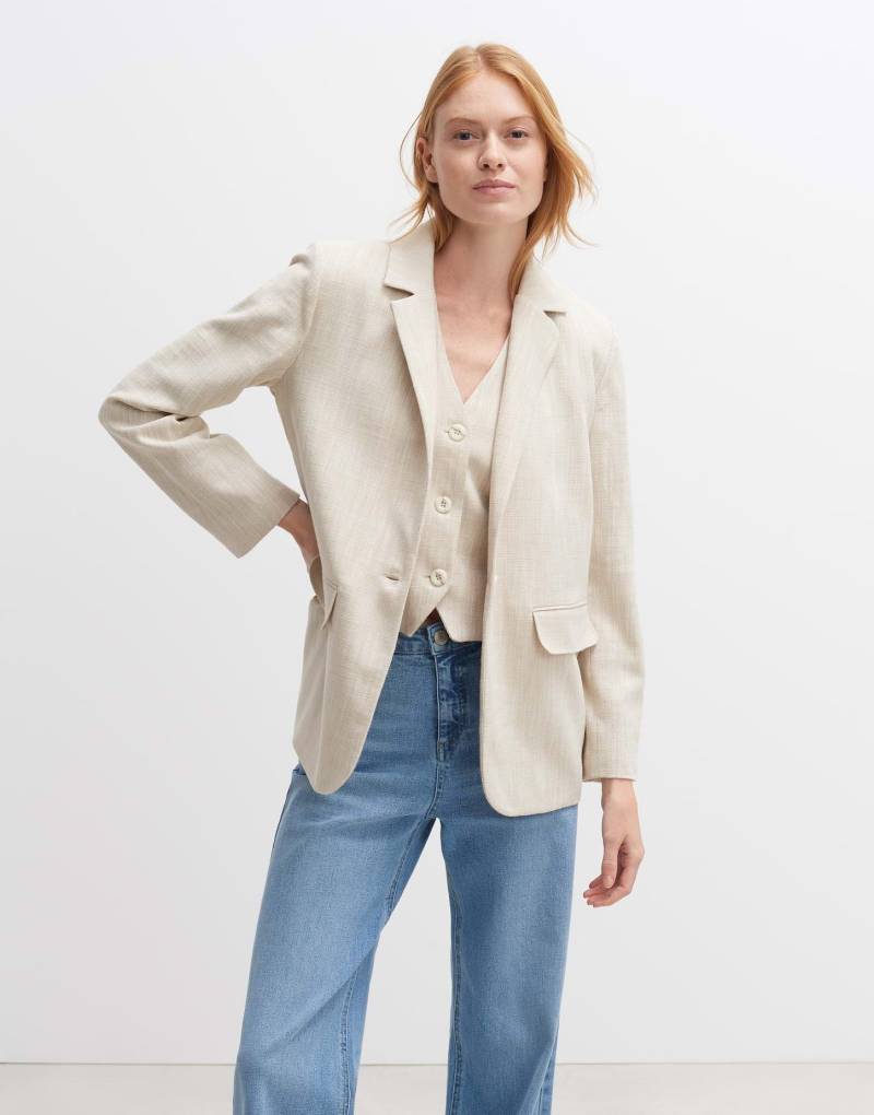 OPUS - Blazer Jadima gerader Schnitt, für Damen, Beige, Größe 36 von OPUS