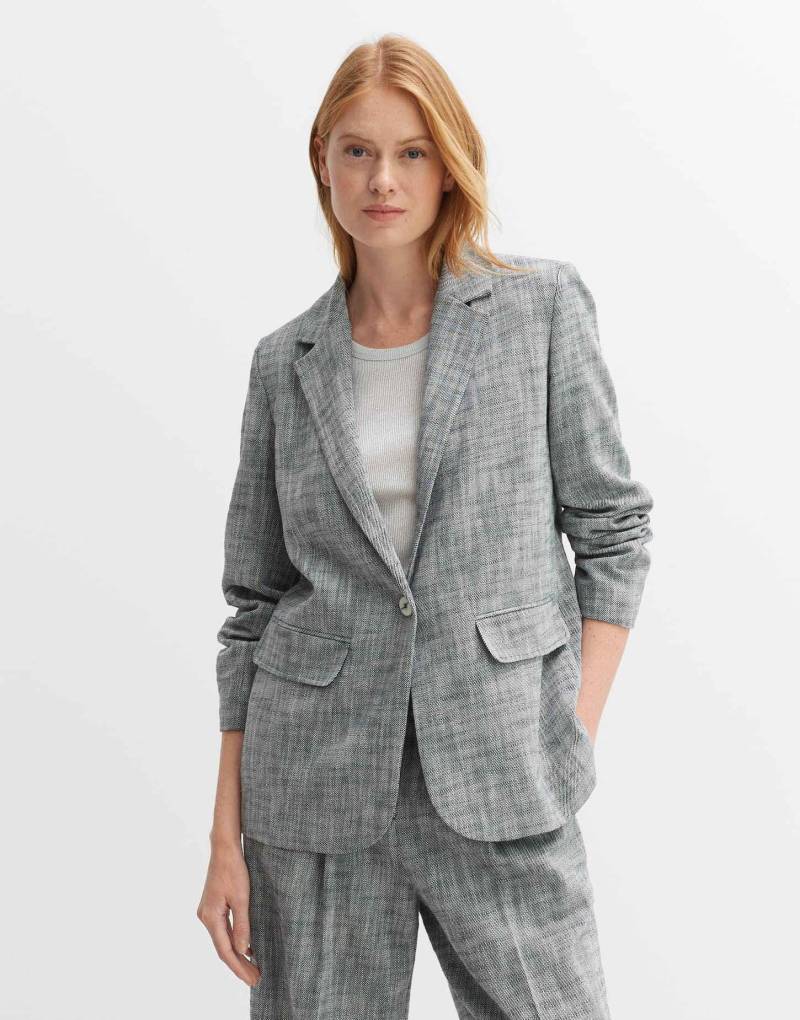 OPUS - Blazer Jadima gerader Schnitt, für Damen, Blau, Größe 36 von OPUS