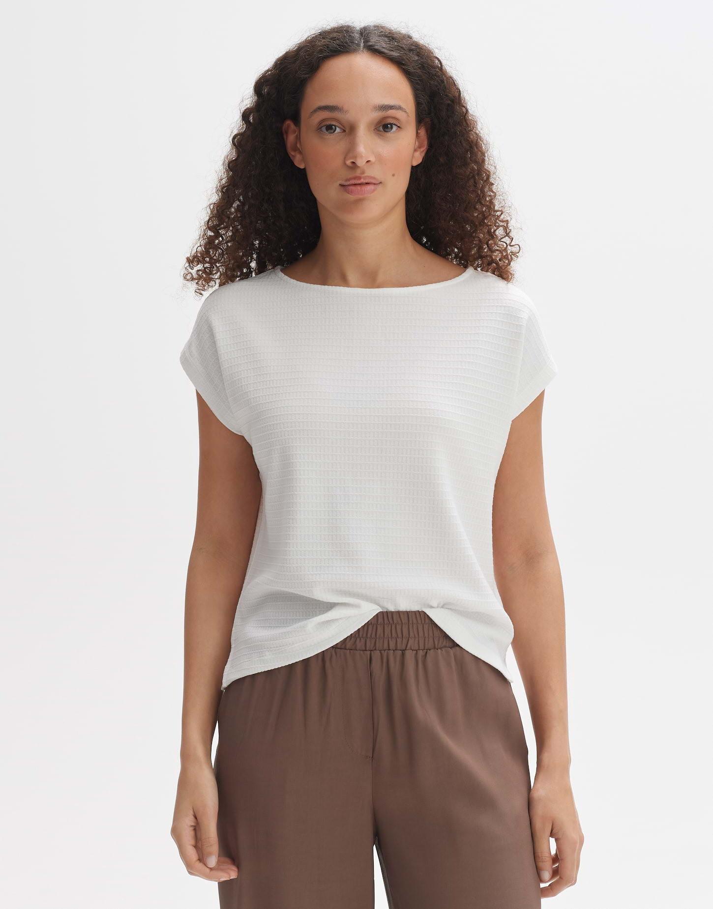 Boxy Shirt Suhila Damen Elfenbein 38 von OPUS