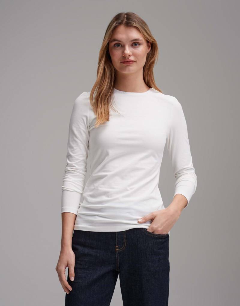 Langarmshirt Smilla Figurbetont Damen Elfenbein 38 von OPUS