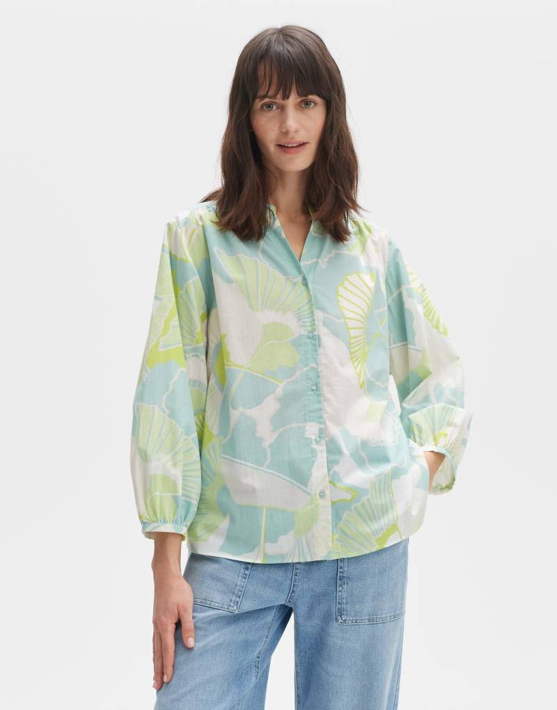 Printbluse Faomi Nature O-form Damen Pastellgrün 36 von OPUS