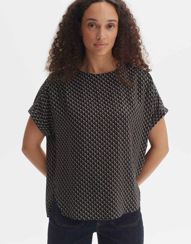 Shirtbluse Femka Minimal Gerader Schnitt Damen Staub M von OPUS