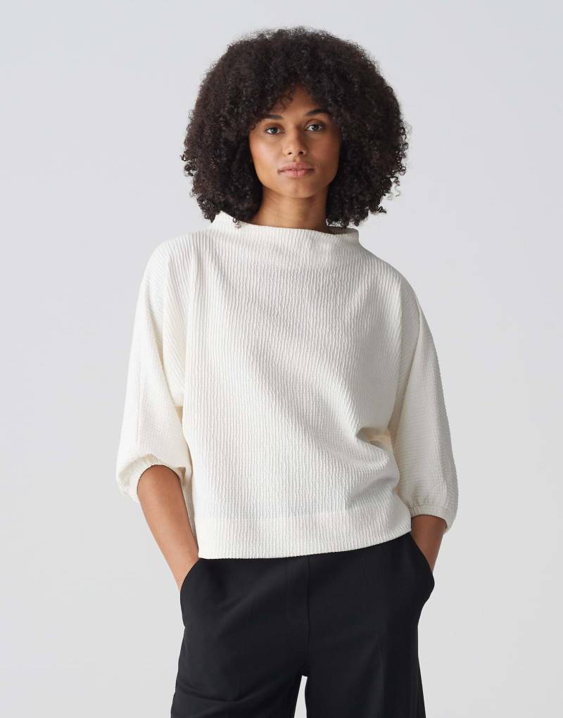 Sweater Gujork Boxy Silhouette Damen Elfenbein 36 von OPUS