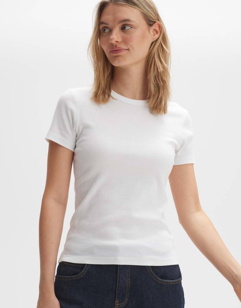 T-shirt Samuna Figurbetont Damen Weiss 38 von OPUS