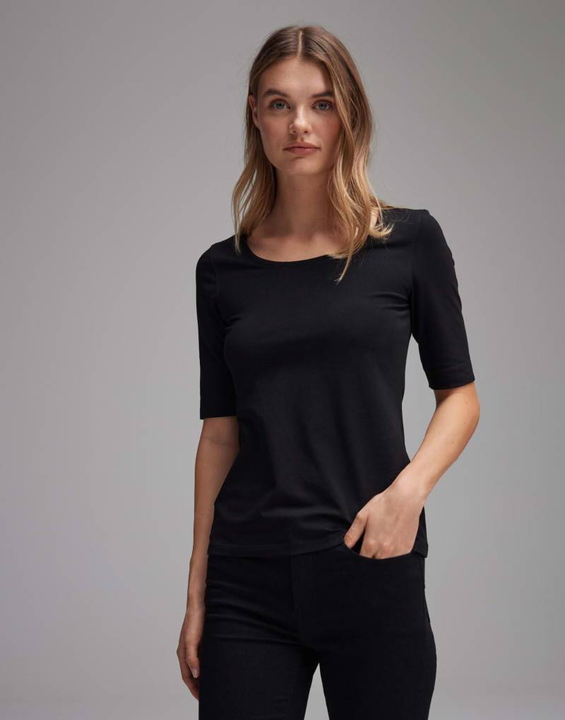 Shirt Serta Tailliert Damen Schwarz 40 von OPUS