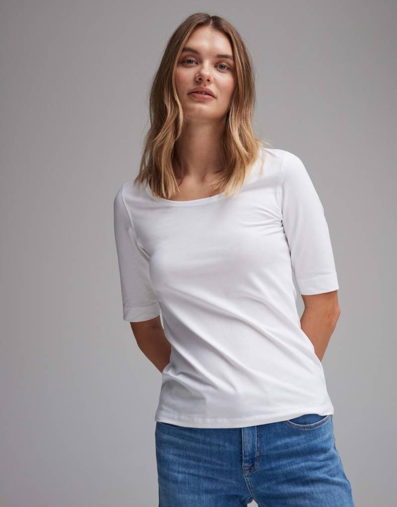 Shirt Serta Tailliert Damen Weiss 36 von OPUS