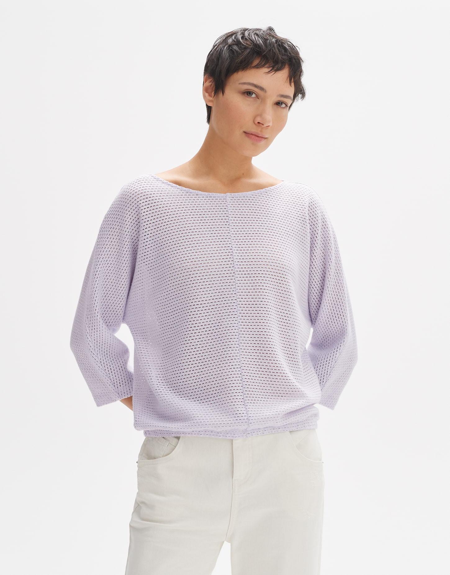 Shirt Semilia Boxy Silhouette Damen Lavendel 36 von OPUS