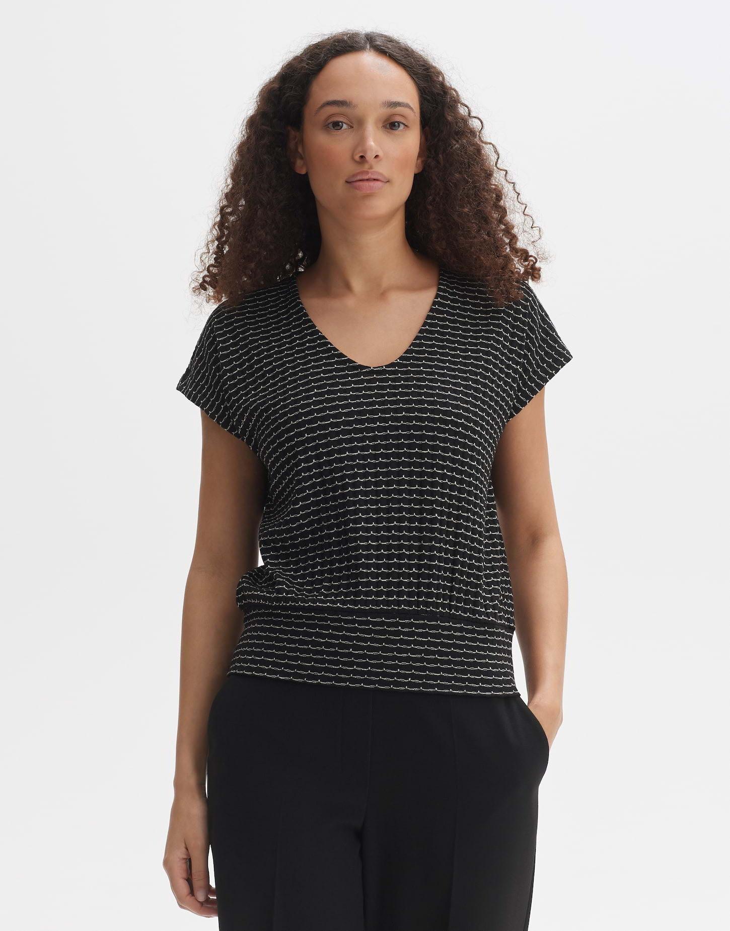 V-shirt Simurali O-form Damen Schwarz 42 von OPUS