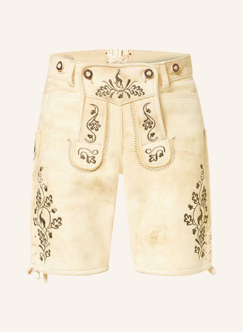 Ostarrichi Trachten-Lederhose Ludwig beige von OSTARRICHI