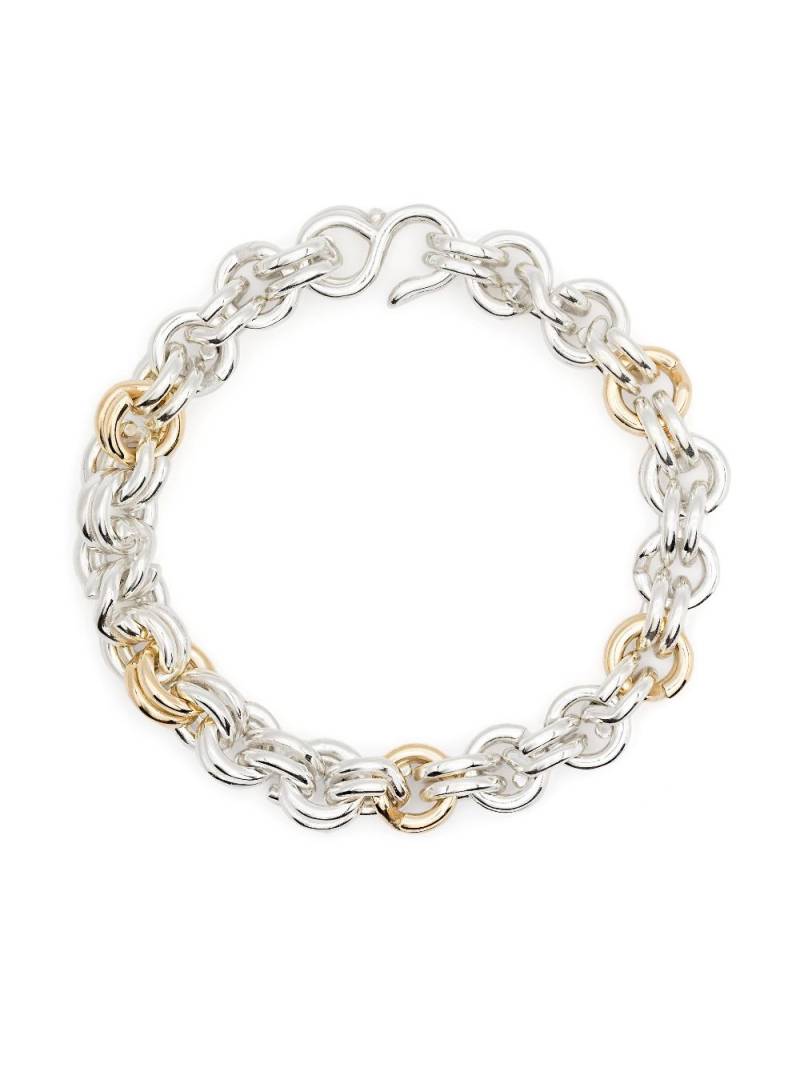 OUIE 14K yellow gold two-tone bracelet - Silver von OUIE