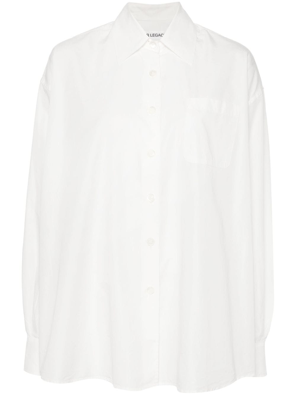 OUR LEGACY Borrowed poplin shirt - White von OUR LEGACY