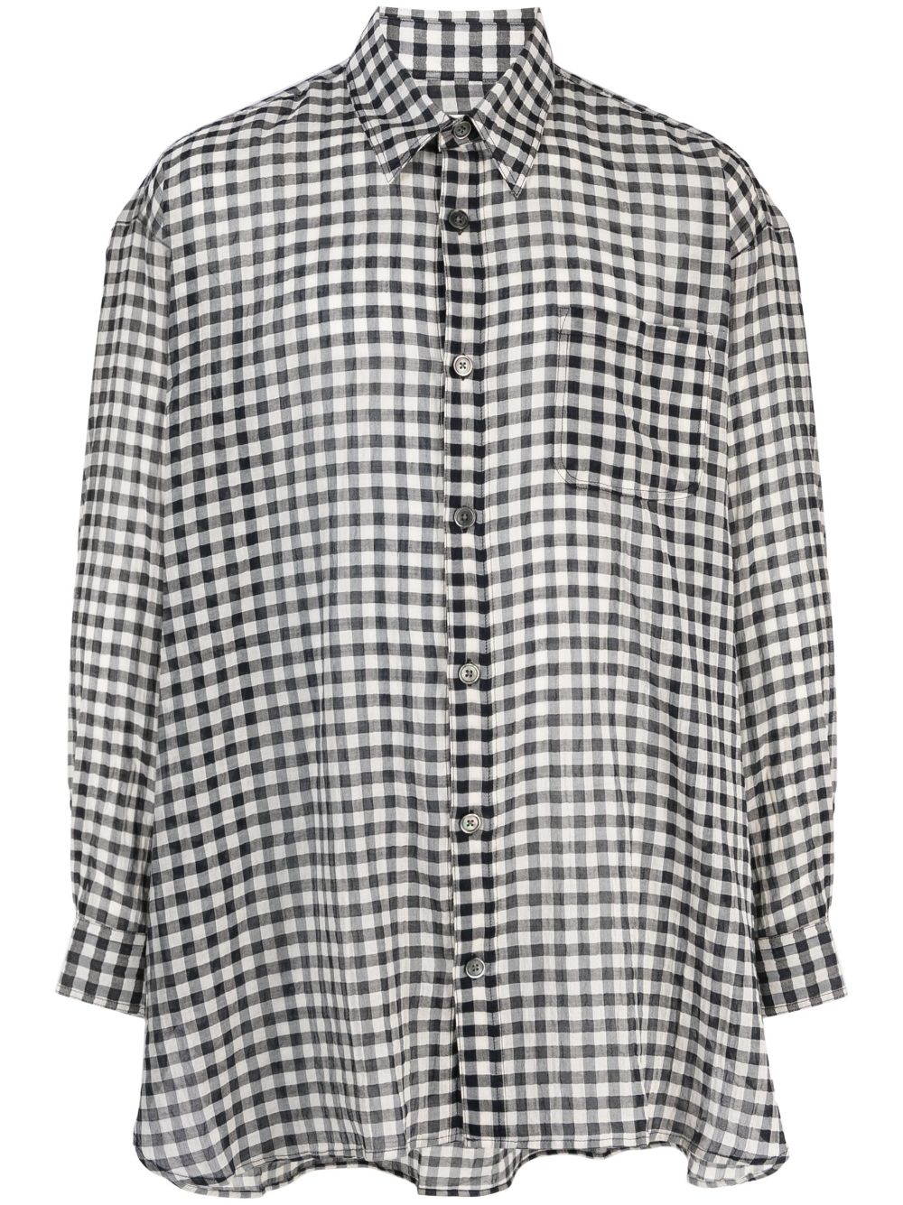 OUR LEGACY Darling checkerboard-print shirt - White von OUR LEGACY