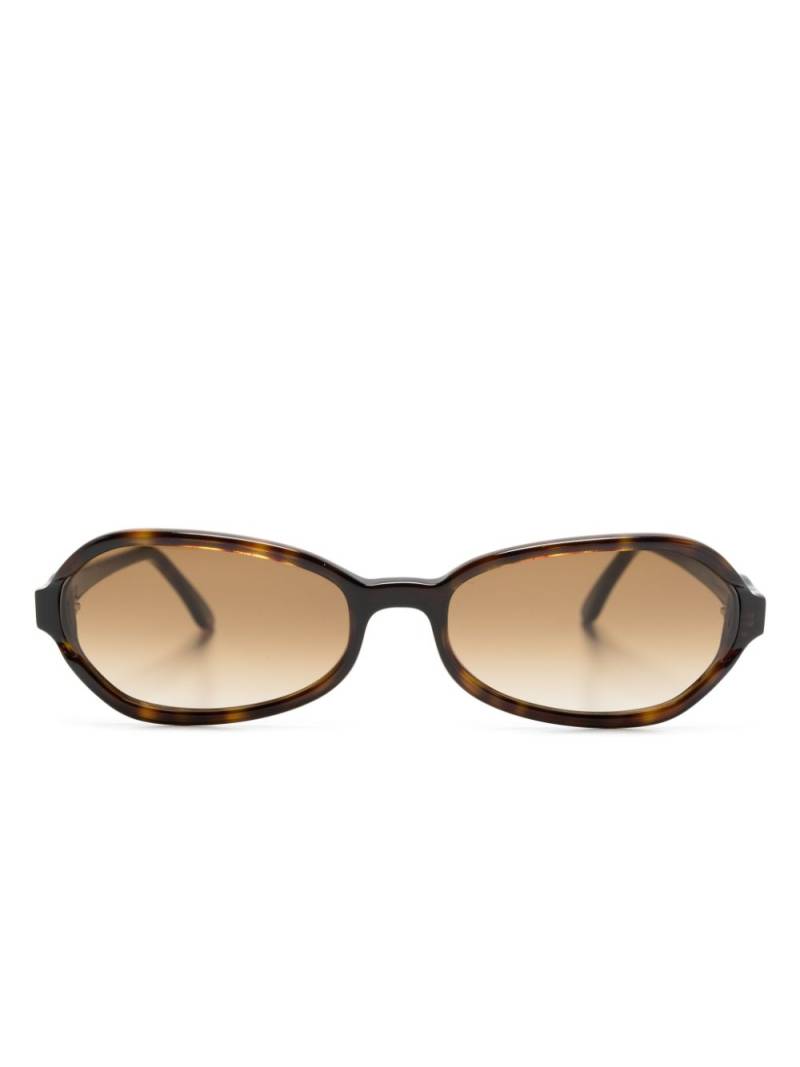 OUR LEGACY Drain tortoiseshell oval-frame sunglasses - Brown von OUR LEGACY