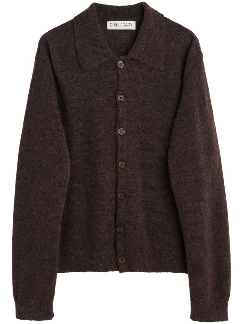 OUR LEGACY Evening Polo cardigan - Brown von OUR LEGACY