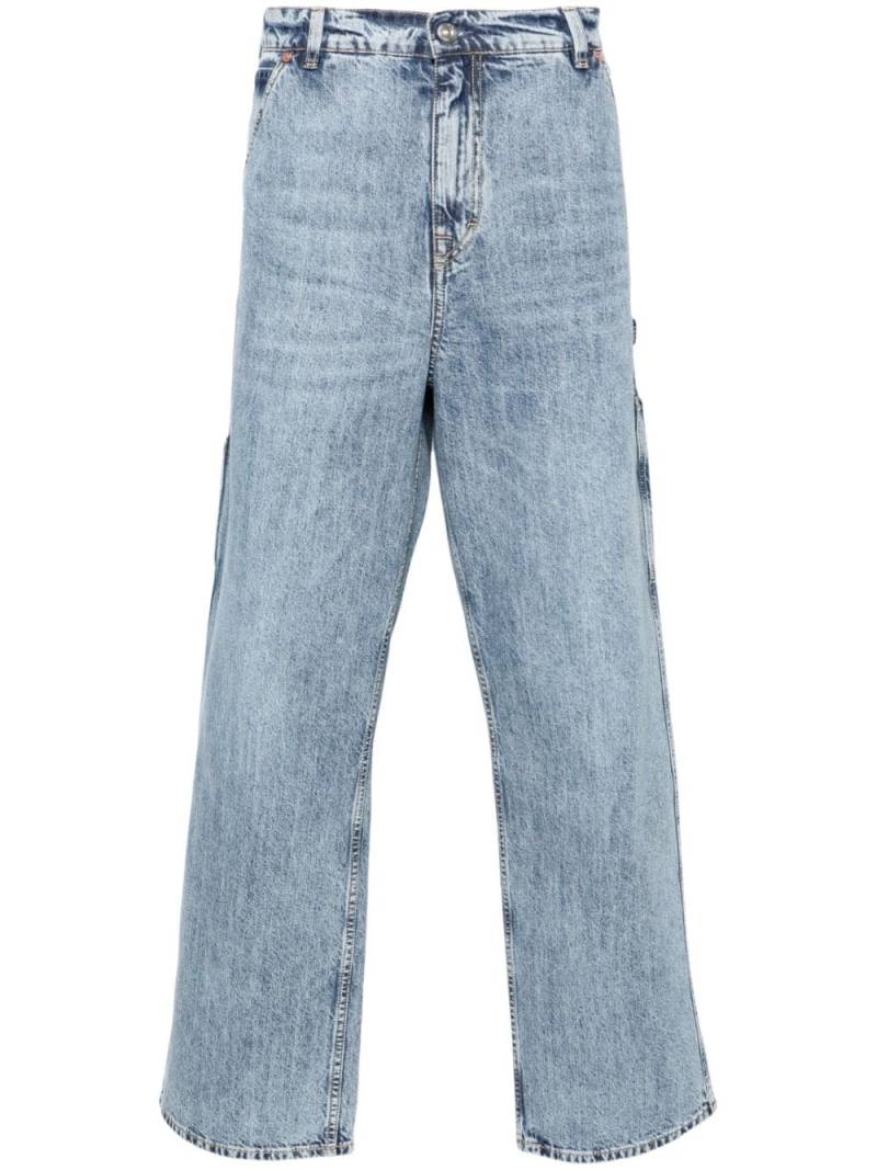 OUR LEGACY Joiner mid-rise cargo jeans - Blue von OUR LEGACY