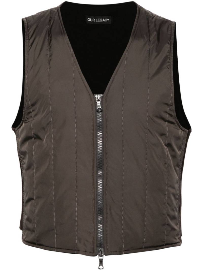 OUR LEGACY Liner quilted gilet - Grey von OUR LEGACY