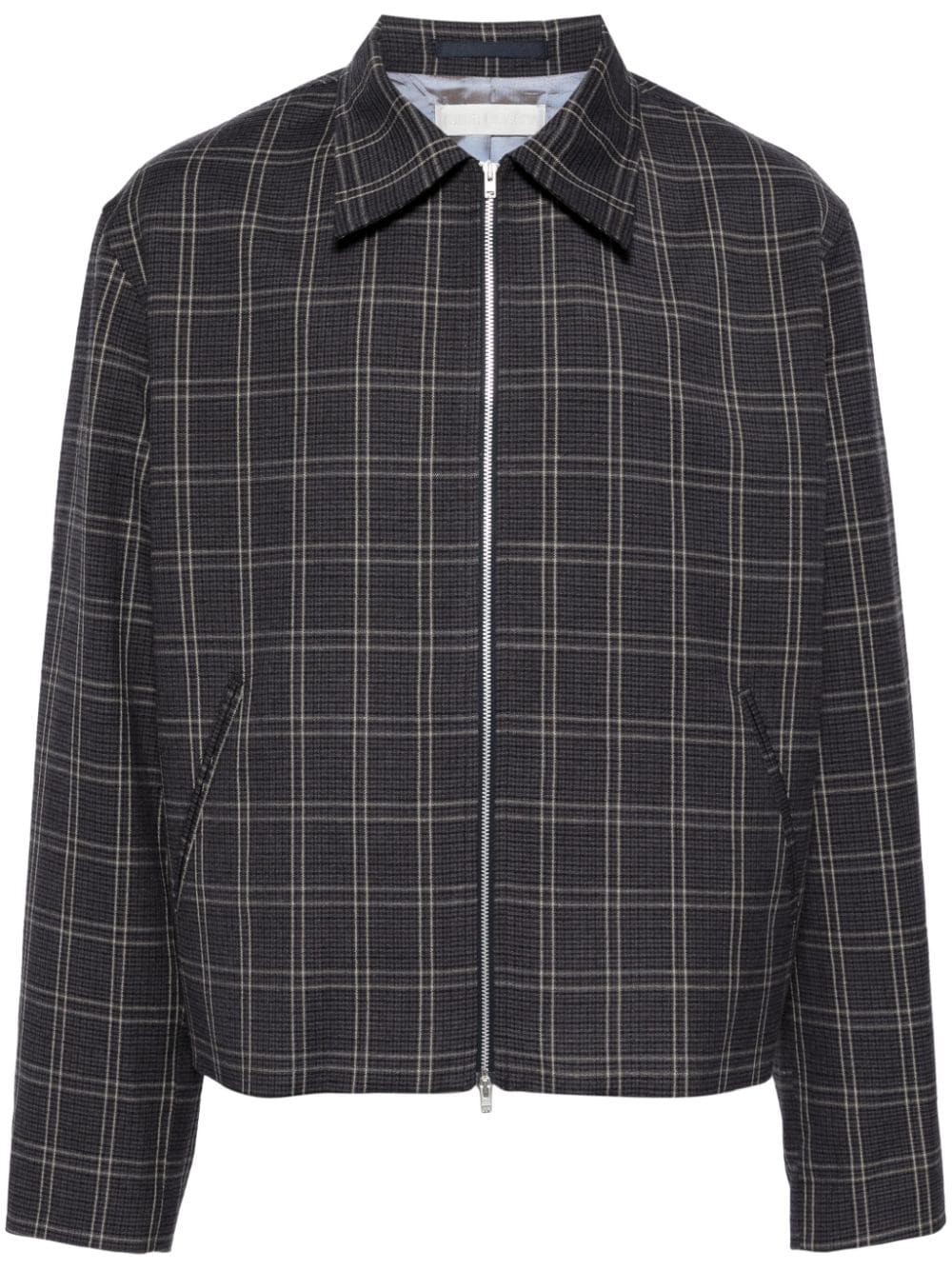 OUR LEGACY Mini checked shirt jacket - Blue von OUR LEGACY