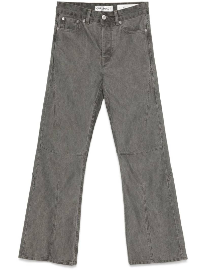 OUR LEGACY Moto Cut jeans - Grey von OUR LEGACY