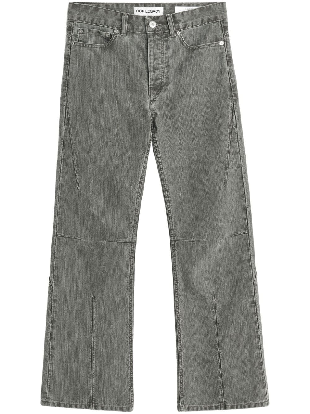 OUR LEGACY Moto Cut straight-leg jeans - Grey von OUR LEGACY