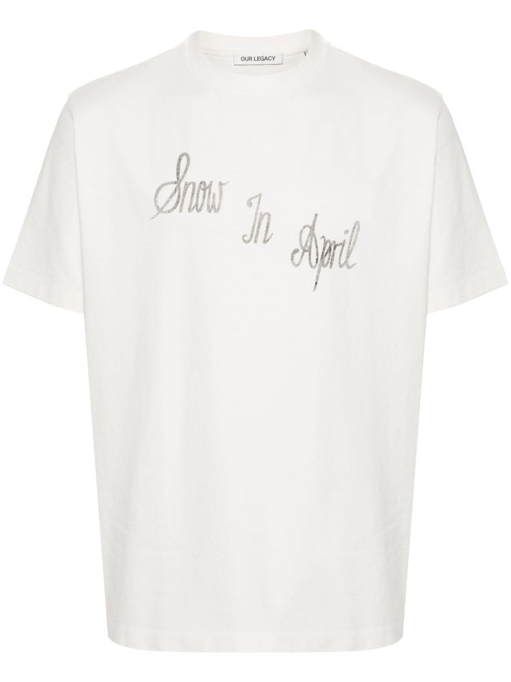 OUR LEGACY Ronja cotton T-shirt - Neutrals von OUR LEGACY