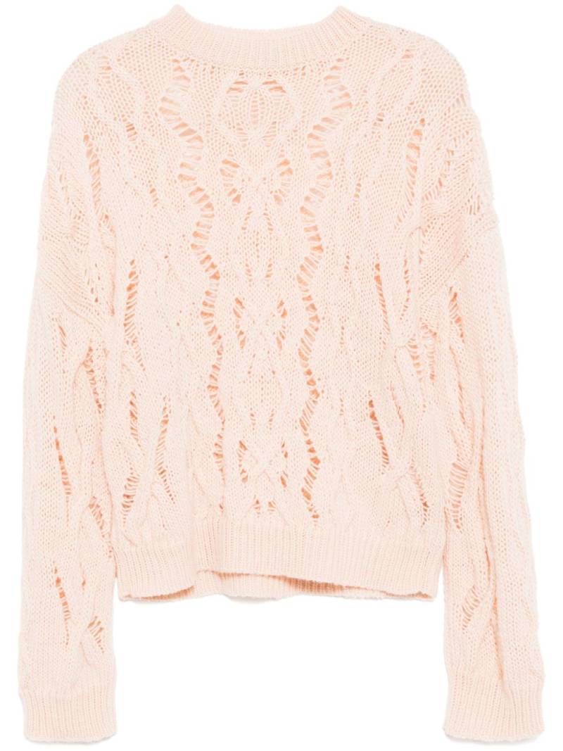 OUR LEGACY cable sonar round-neck jumper - Pink von OUR LEGACY